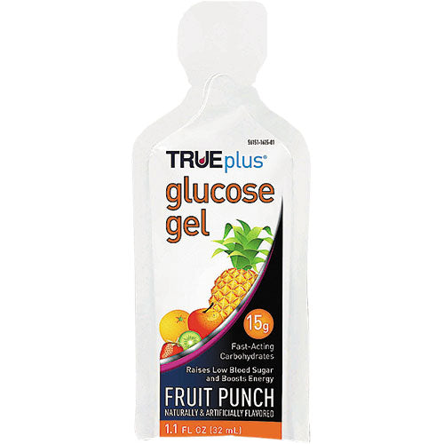 True plus fruit punch glucose gel