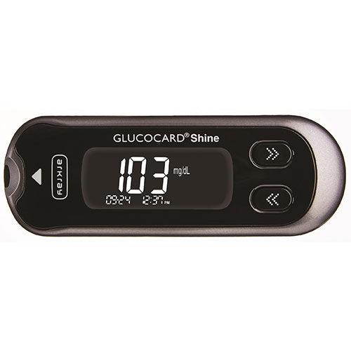 GlucoCard Shine blood glucose meter