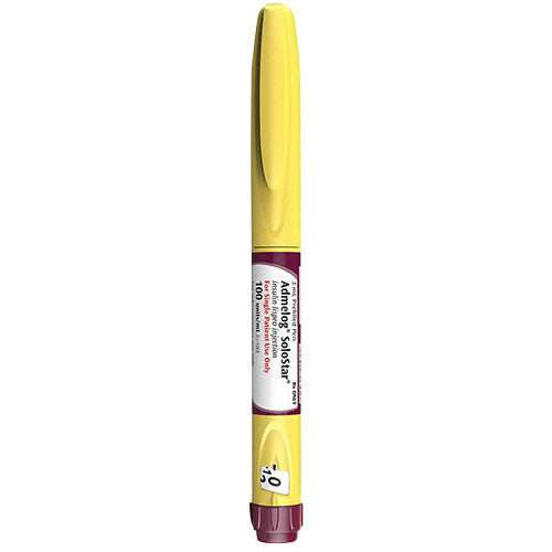 Insulin pen injector with yellow cover