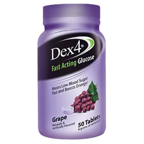 Dex4 Fast Acting Glucose Tablets Grape Flavour
