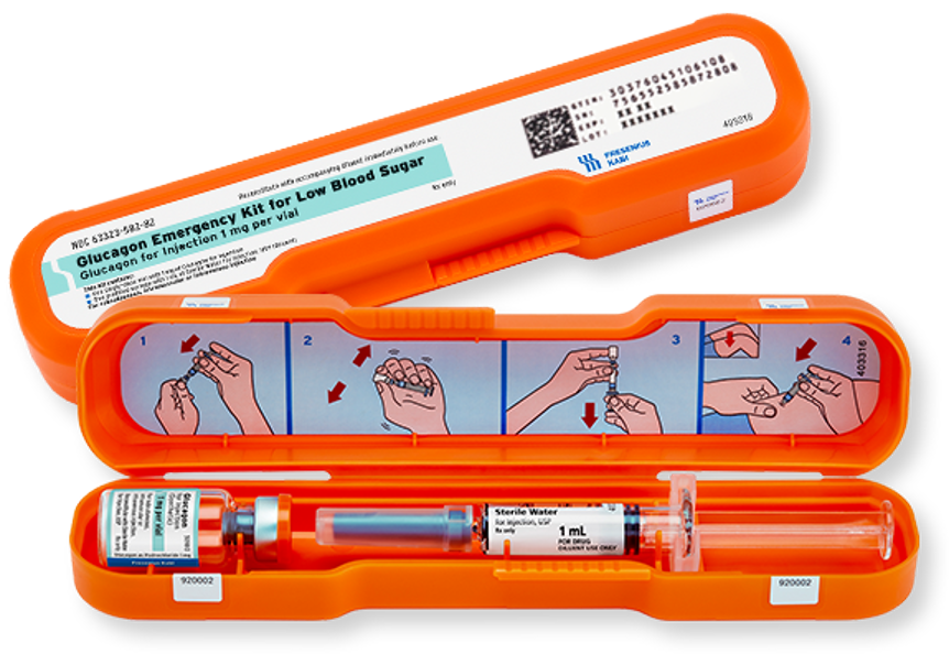 glucagon emergency kit for low blood sugar