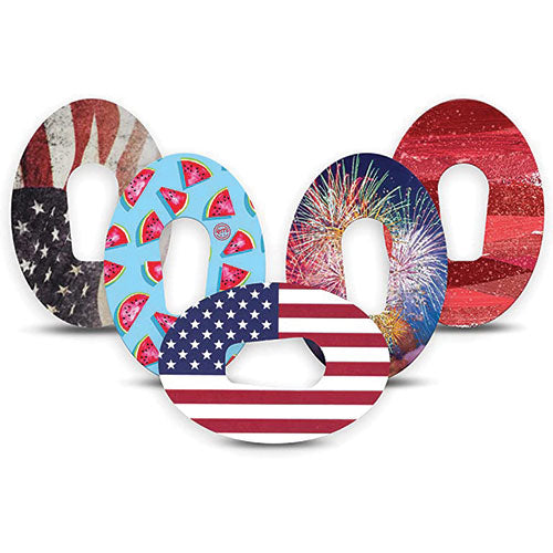 Independence Day Dexcom G6 Stickers