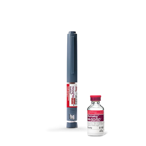 Humalog 50 50 insulin vial and pen