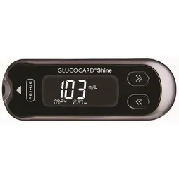 GlucoCard Shine blood glucose meter
