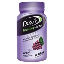 Dex4 Fast Acting Glucose Tablets Grape Flavour