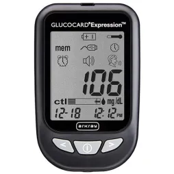 GlucoCard Expression Blood Glucose Meter
