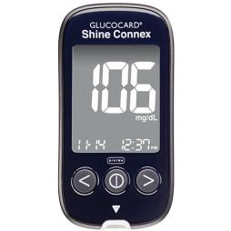 GlucoCard Shine Connex meter.