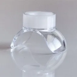 Empty clear plastic container