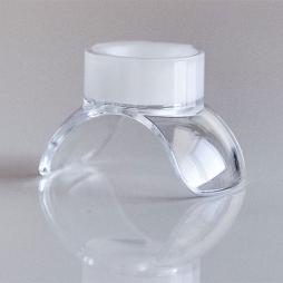 Empty clear plastic container