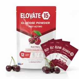 Packet of black cherry Elovate 15 powder