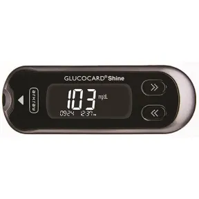 GlucoCard Shine blood glucose meter