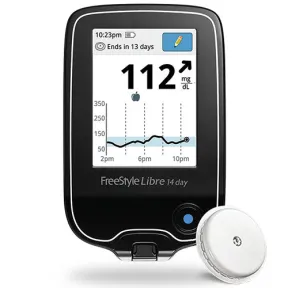 Freestyle Libre continuous glucose monitor and sensor