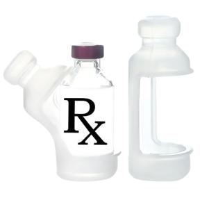 Medication vial in Safe-V Vial Holder
