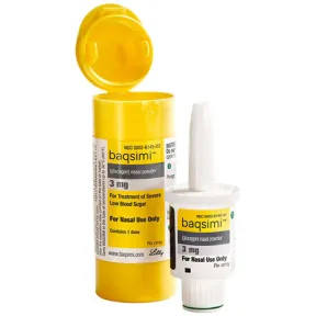 Image of Baqsimi, a nasal glucagon treatment for hypoglycemia
