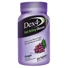 Dex4 Fast Acting Glucose Tablets Grape Flavour