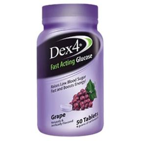 Dex4 Fast Acting Glucose Tablets Grape Flavour