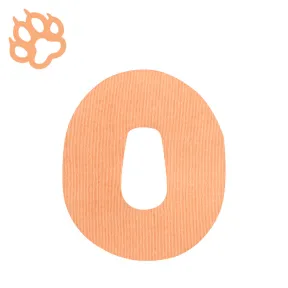 Orange number 0 with a paw print in the upper left corner.