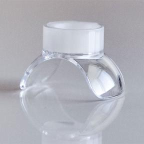 Empty clear plastic container