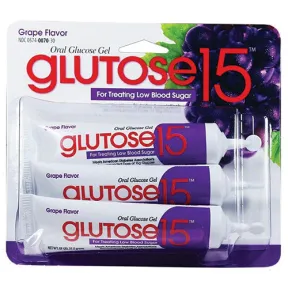 Oral Glucose Gel Glutose 15 Grape Flavor