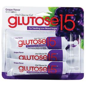 Oral Glucose Gel Glutose 15 Grape Flavor