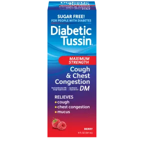 Diabetic Tussin Maximum Strength Cough and Chest Congestion box