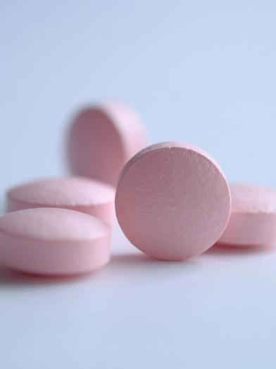 pink glucose supplement tabs